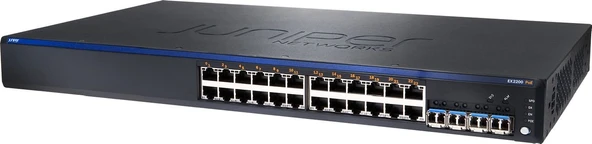 Juniper EX2200-24P-4G | 24 Port GbE | Full PoE | 4x SFP Uplink Switch - REFURBİSHED ürün görseli 1