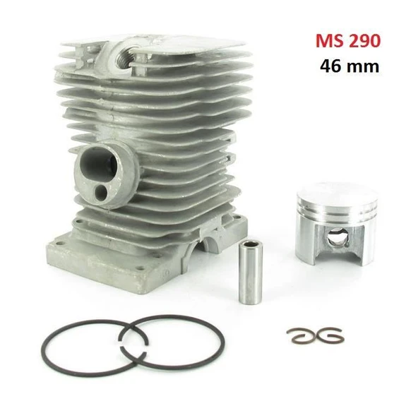 Stihl MS 290 Testere Uyumlu Silindir Piston Set 46 mm ürün görseli 1