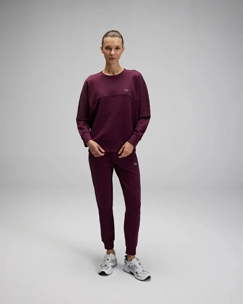 Ellesse EF567-BRD Kadın Sweatshirt - Bordo - Resim 2