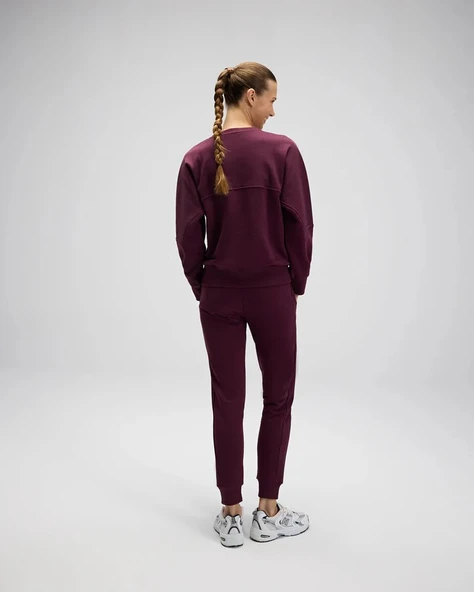 Ellesse EF567-BRD Kadın Sweatshirt - Bordo - Resim 8