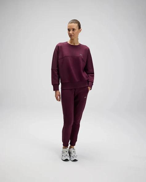 Ellesse EF567-BRD Kadın Sweatshirt - Bordo - Resim 4