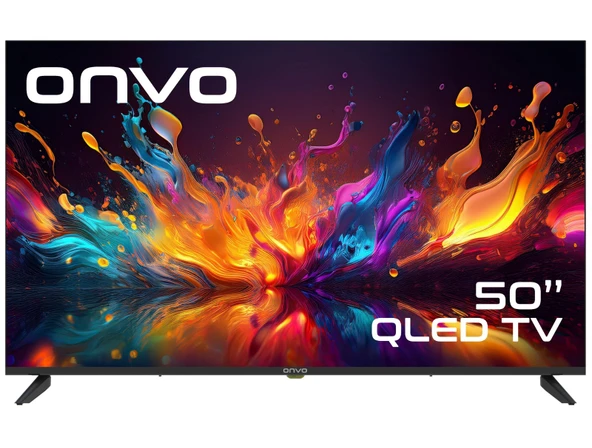 Onvo 50VQ90F3UA 4K Ultra HD 50" 127 Ekran Uydu Alıcılı Google Smart QLED TV ürün görseli 1