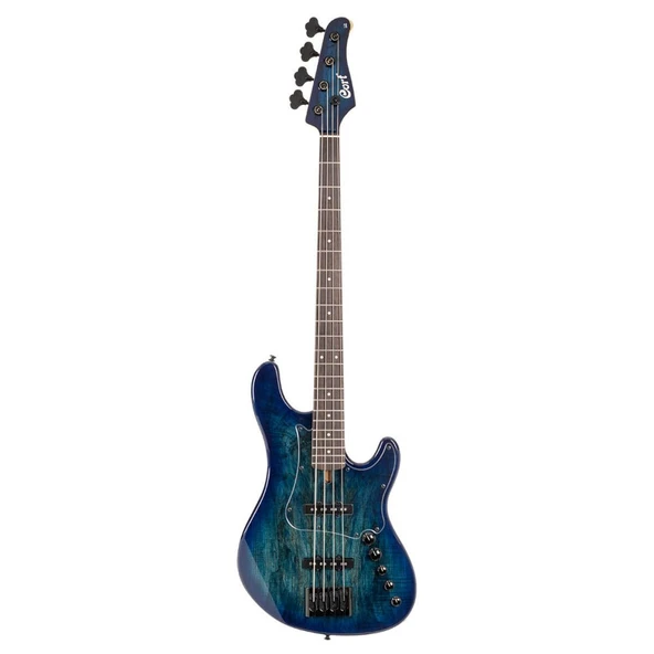 Cort GB-Fusion4 BB Bas Gitar – 4 Telli, Çantalı, Blue Burst ürün görseli 1