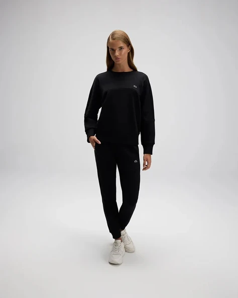 Ellesse EF567-BK Kadın Sweatshirt - Siyah - Resim 3