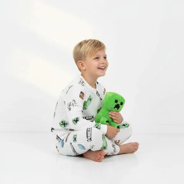 Minecraft Erkek Çocuk Pijama Takımı - Resim 3