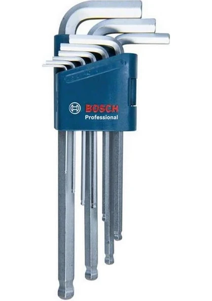Bosch Profesyonel Alyan Anahtar Seti Hex 9 Parça 1600 A01 Th5 ürün görseli 1