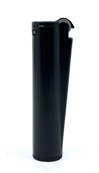 Clipper Metal Benzinli Çakmak - Siyah (Özel Metal Kutulu) ürün görseli 1