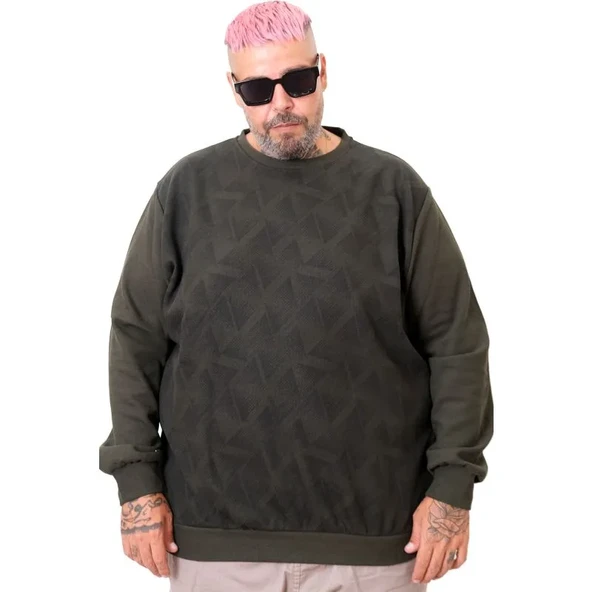 Erkek Bisiklet Sweatshirt Selanik 25819 Haki ürün görseli 1