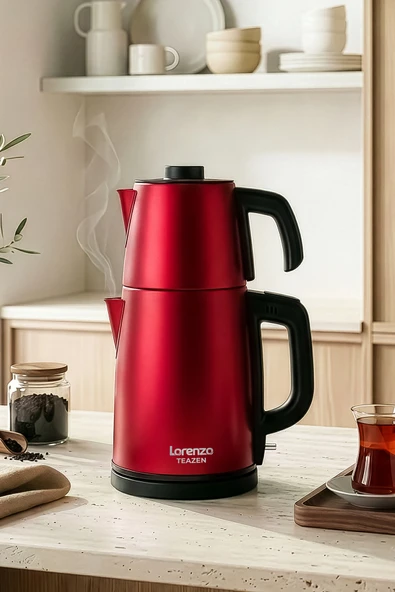 Lorenzo Teazen Çelik Çay Makinesi Su Isıtıcısı Kettle Otomatik Sıcak Tutma ürün görseli 1