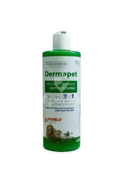 Purele Dermapet Kedi Köpek Şampuanı 3in1 Plus 450 ml ürün görseli 1