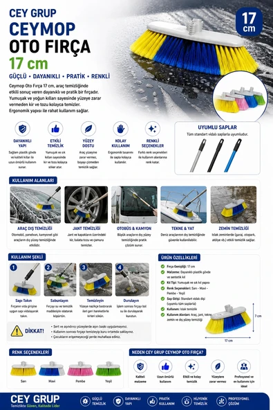 Ceymop Oto Fırça 17 cm ürün görseli 1