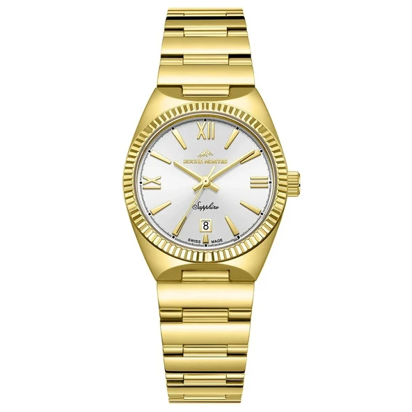 ROCHE MONTRE RML5001-06 SWISS MADE SAFİR CAM ALTIN KAPLAMA KADIN KOL SAATİ ürün görseli 1