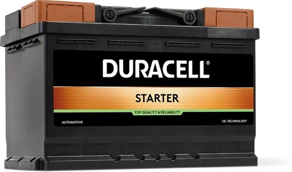 Duracell DS70 12V 70Ah 640A Starter Akü (Ford-Opel Alçak Tip) (Üretim Tarihi:2025) ürün görseli 1