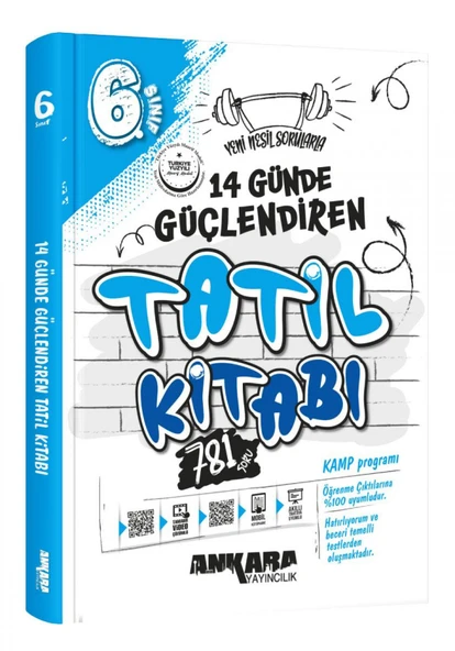 Ankara 2026 6. Sınıf 14 Günde Güçlendiren Tatil Kitabı ürün görseli 1