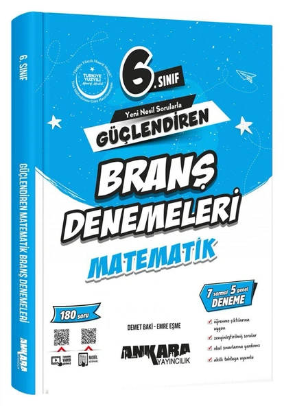 Ankara 2026 6. Sınıf Matematik Branş Denemesi Güncel Müfredat ürün görseli 1