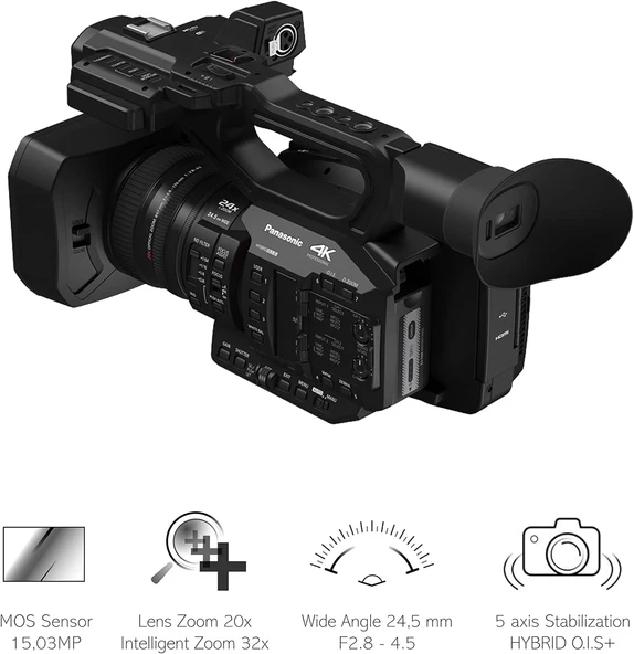 Panasonic HC-X20E 4K Pro Video Kamera - Resim 4