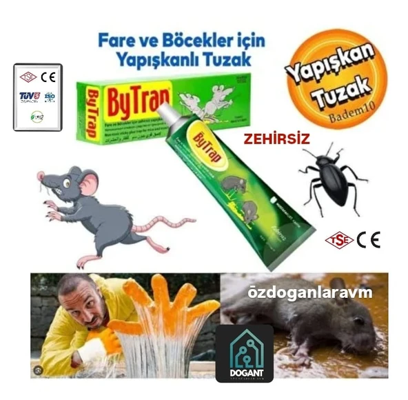 Fare Haşere Böcek Tuzağı Kapanı Yakalama Yapışkanı Tüpü Zehirsiz ürün görseli 1