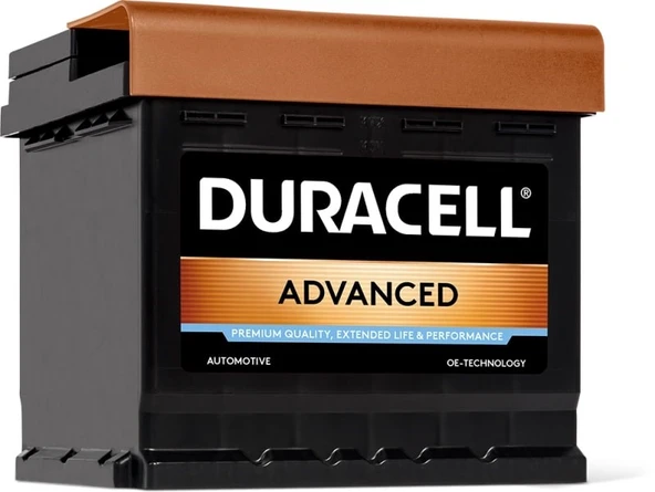 Duracell DA50 12V 50Ah 450A Advanced Kare Akü (Üretim Tarihi:2025) ürün görseli 1