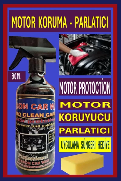 MOTOR PROTOCTİON ( Motor Koruyucu-Parlatıcı ) 500 ml + UYGULAMA SÜNGERİ ürün görseli 1