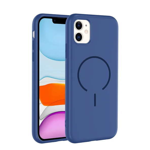 iPhone 11 Kılıf Kamera Çıkıntılı Magsafe Şarj Özellikli Lüx Meta Kapak ürün görseli 1