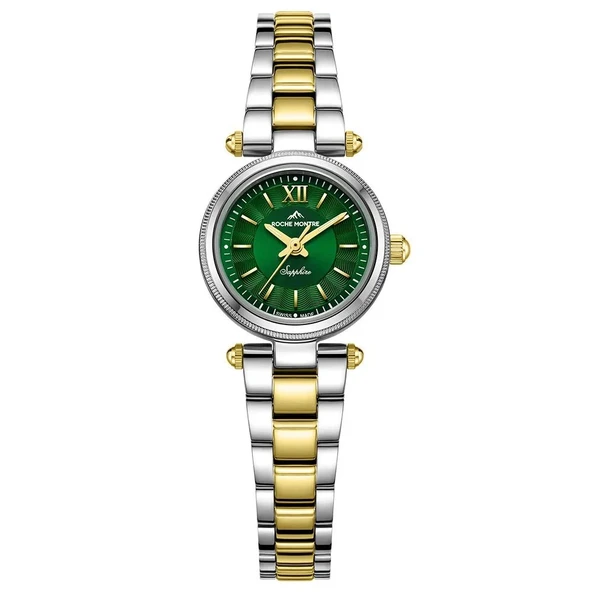 ROCHE MONTRE RML5006-04 SWISS MADE SAFİR CAM YEŞİL KADRAN KADIN KOL SAATİ ürün görseli 1