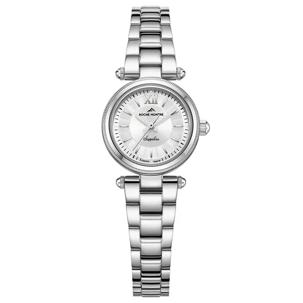 ROCHE MONTRE RML5006-01 SWISS MADE SAFİR CAM ÇELİK KADIN KOL SAATİ ürün görseli 1
