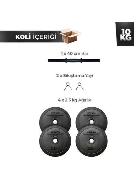 10 kg Dambıl Seti - Resim 2