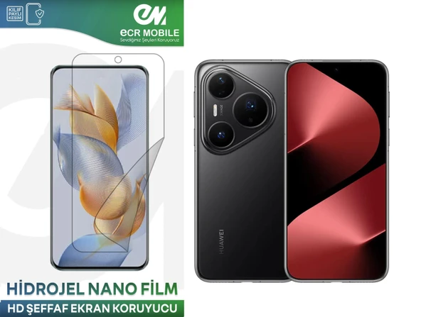 Huawei Pura 80 Pro/Ultra ile Uyumlu Hidrojel Nano Film HD Şeffaf Ekran Koruyucu(Tempered Cam Değildir!) ürün görseli 1