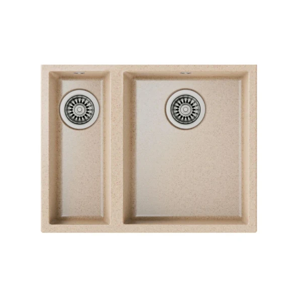 Teka Square 560 TG Avena Beige Granit Mutfak Eviyesi ürün görseli 1