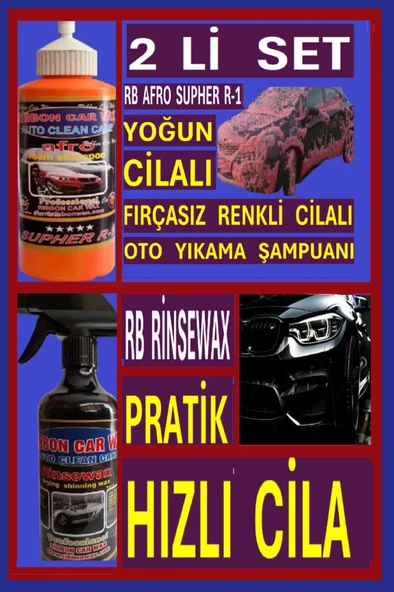 FIRÇASIZ YOĞUN CİLALI RENKLİ OTO YIKAMA ŞAMPUANI 1 KG+ PRATİK HIZLI CİLA 500 ML ürün görseli 1