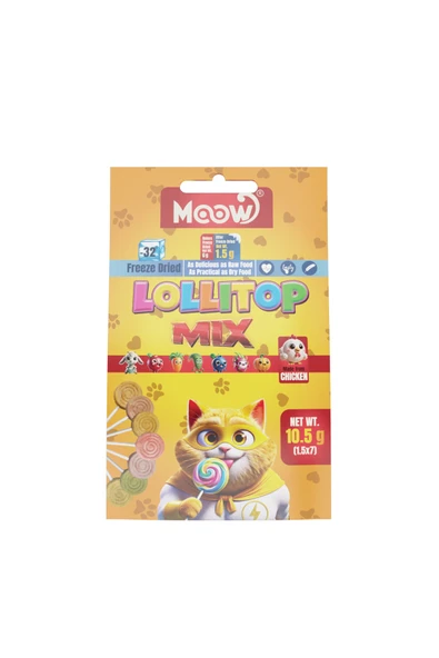 SVGPT MOW Karışık 1.5gr x7'li 7 Lezzetli Kedi Lolitop ürün görseli 1