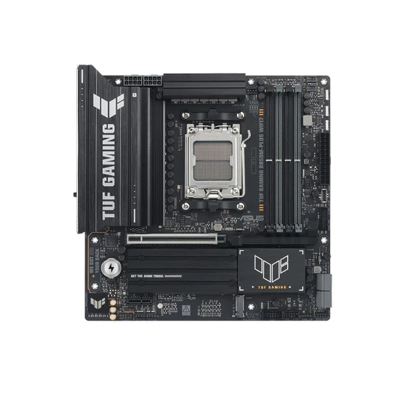 Asus TUF GAMING B850M-PLUS WI-FI 7 AMD B850 AM5 DDR5 8000 DP HDMI Anakart ürün görseli 1