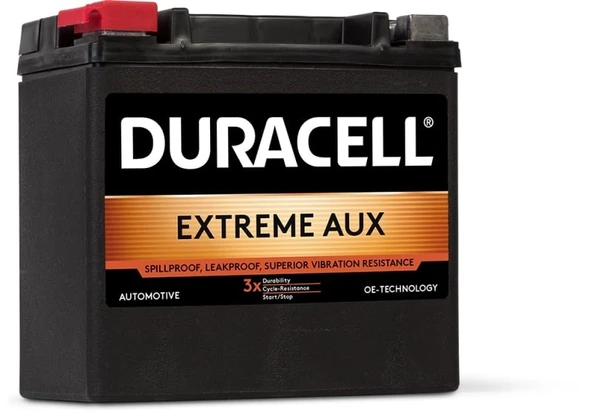 Duracell DEAUX14LAGM 12V 12Ah 200A Extreme Agm Besleme Aküsü (Üretim Tarihi:2025) ürün görseli 1