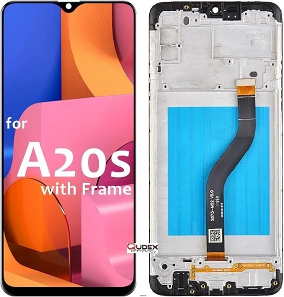 Samsung Galaxy A20s Lcd Ekran Dokunmatik Çıtalı (SM-A207) ürün görseli 1