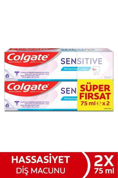 Colgate Sensitive Whitening Diş Macunu 75 ml - 2 Adet ürün görseli 1