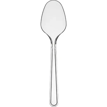 Lüks Plastik Kaşık 100'lü - Resim 2