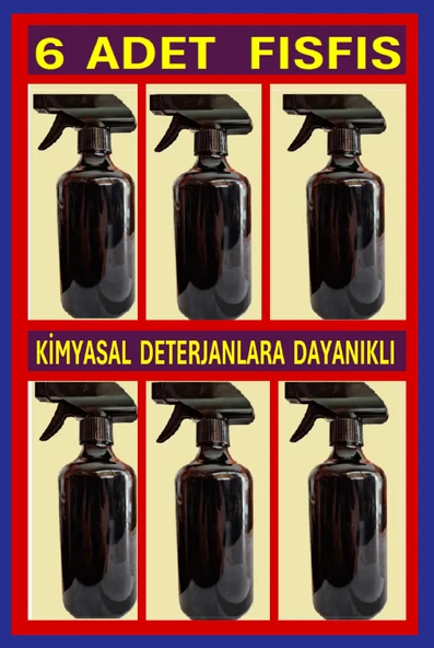 PLASTİK ŞİŞE FISFIS - 500 ML 6 ADET ürün görseli 1