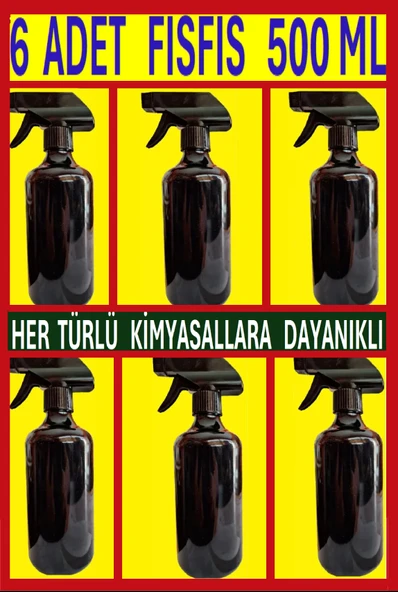 PLASTİK ŞİŞE FISFIS - 500 ML 6 ADET - Resim 3