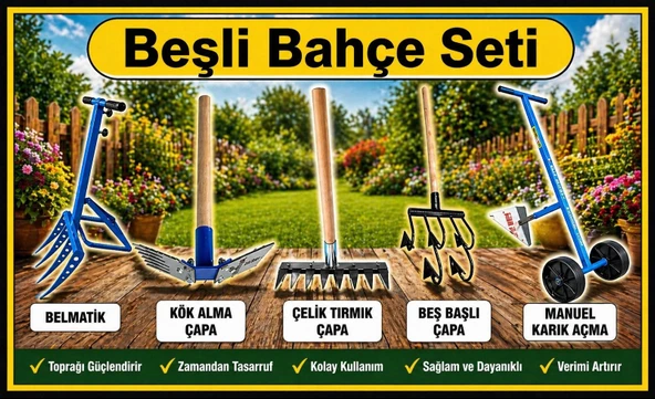 5'Lİ BAHÇE-TOPRAK İŞLEME SETİ ürün görseli 1