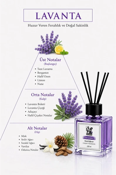 Lavanta Çubuklu Oda Kokusu 100 ml - Resim 3