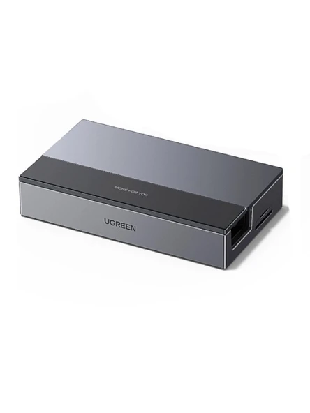 UGREEN 55733 CM800 9 in 1 USB-C to 3xUSB-A Çoklayıcı 1x4K/120Hz DisplayPort 1xRJ45 Gigabit Ethernet 1xSD 1xTF Kart Okuyucu 1xUSB-C PD 100W Şarj Desteği Çok Fonksiyonlu Bağlantı İstasyonu ürün görseli 1