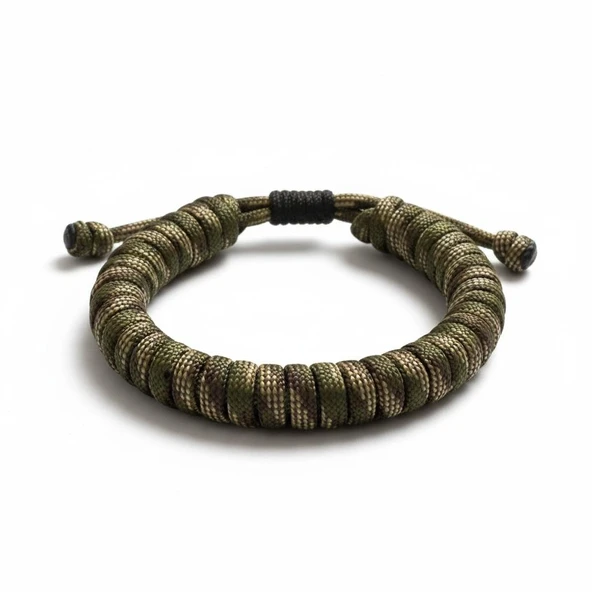 Plentiful Ranger Paracord Bileklik – Kamuflaj Seri Yuvarlak Model ürün görseli 1