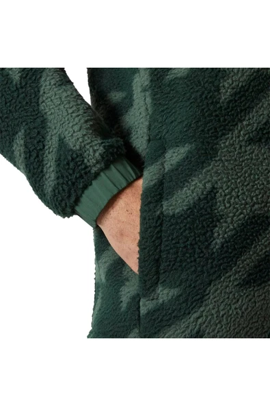 Helly Hansen Panorama Printed Pile Snap Erkek Yşl - Resim 4