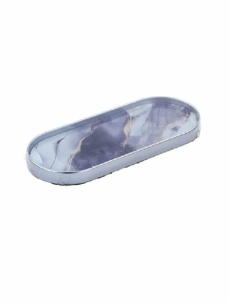 Leila Sunumluk Oval Desenli Altın 12*30 8974 ürün görseli 1