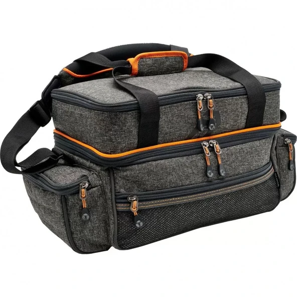Daiwa Gri̇ Turuncu 60*30*30cm Balıkçı Aksesuar Çantası ürün görseli 1