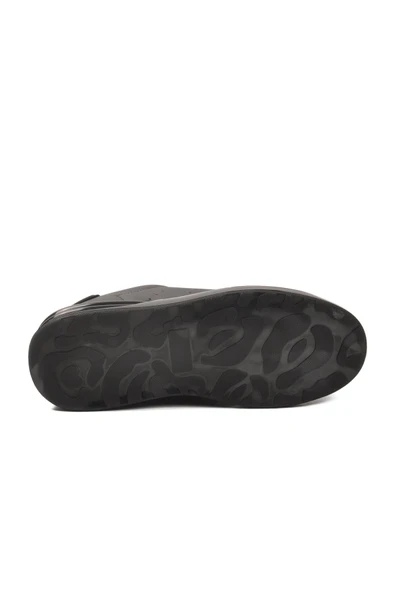 Siyah Bağcıklı Unisex Sneaker - Resim 5