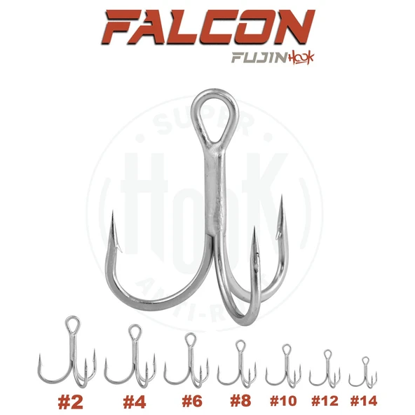 Fujin Falcon Süper Anti-Rust 6 Adet Üçlü İğne  4 no ürün görseli 1