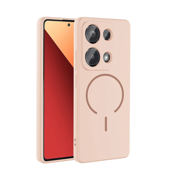 Redmi Note 13 Pro 4G Kılıf Kamera Çıkıntılı Magsafe Şarj Özellikli Lüx Meta Kapak ürün görseli 1