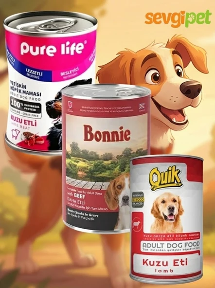 SVGPT 3'lü Köpek Konserve Maması 400gr ürün görseli 1