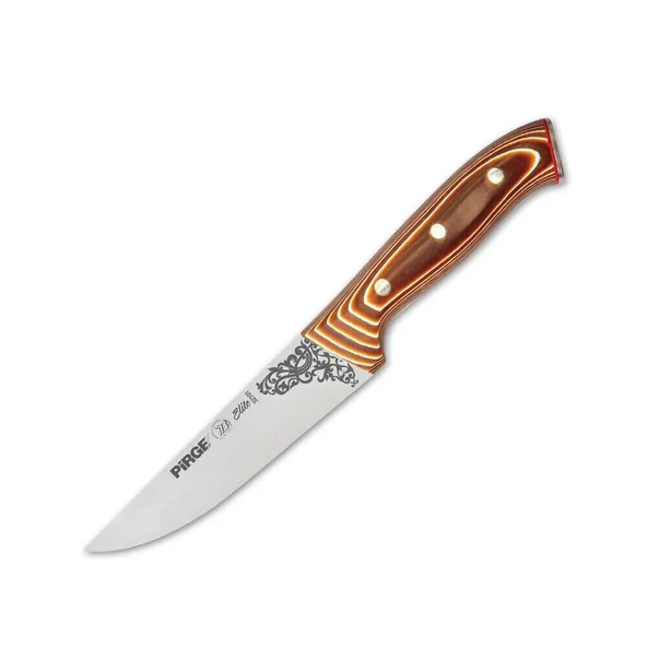Eco Lounge Pirge 32101 Elite Kurban, Kasap Bıçağı 14,5 cm - Kahverengi Perçinli Kompozit Sap ürün görseli 1